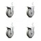 Service Caster 5 Inch Gray Poly Wheel Swivel 7/8 Inch Square Stem Caster Set Total Lock Brake SCC-SQTTL20S514-PPUB-GRY-78-4 - alternate 3